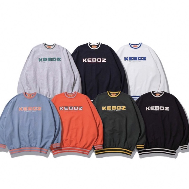 keboz KAC SWEAT CREWNECK orange color