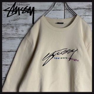 ステューシー(STUSSY)の【海外限定モデル】ステューシー パーカー センター刺繍ロゴ 希少デザイン入手困難(スウェット)