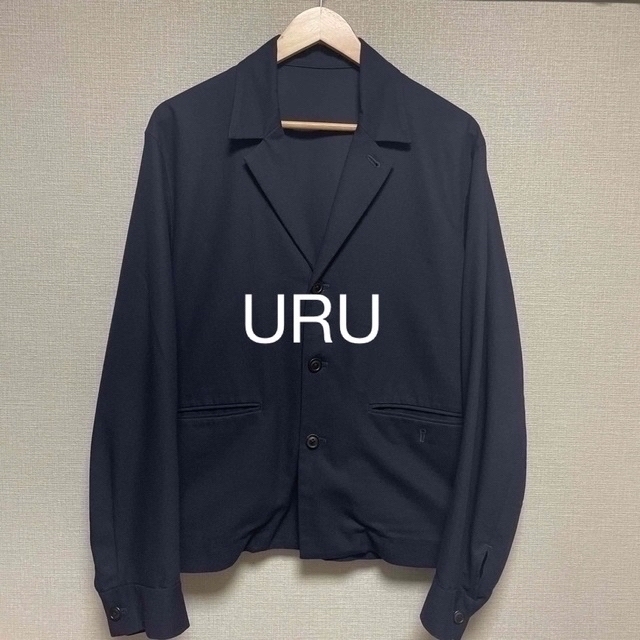 uru wool over jacket navy