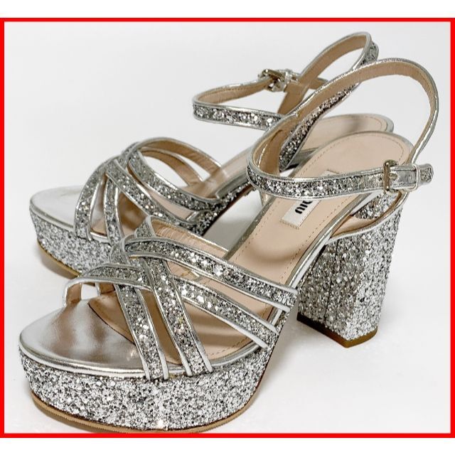 miu miu ミュウミュウ 36.5≒23cm パンプス スパンコール jtl