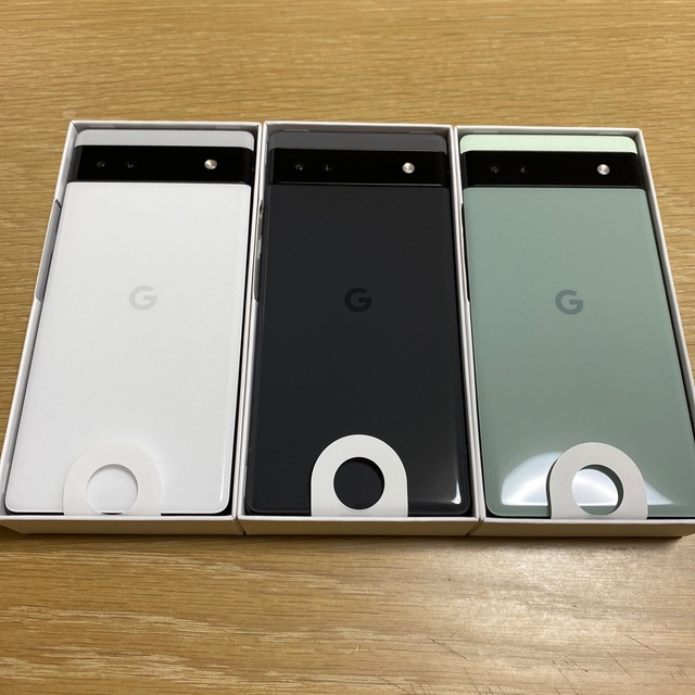 Google グーグルpixel6a 128gb 3台 スマホ/家電/カメラのスマートフォン/携帯電話(スマートフォン本体)の商品写真