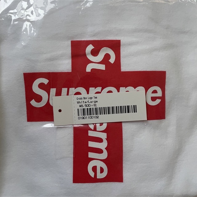 Supreme Cross Box Logo Tee 　L 　新品