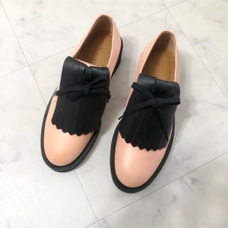 【新品未使用】マルニ フリンジローファー ドレスアップシューズ 黒 MARNI