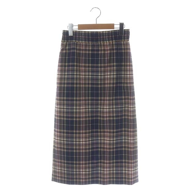 BLAMINK(ブラミンク)のブラミンク 20SS モヘヤブレンドマドラスチェックタイトスカート ロング レディースのスカート(ロングスカート)の商品写真