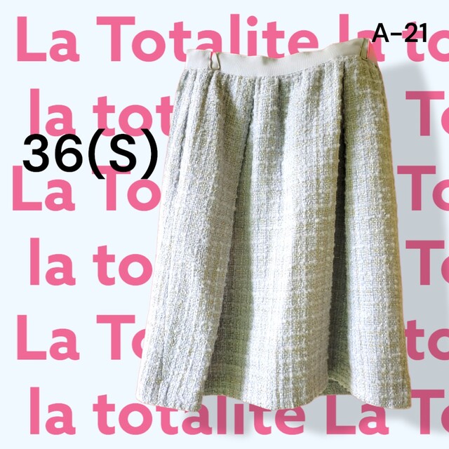 La TOTALITE(ラトータリテ)のla Totalite【ラ　トータリテ】ツイードスカート レディースのスカート(ひざ丈スカート)の商品写真