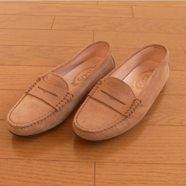 マンション火災 美品 TOD´S トッズ ドライビングシューズ 34ハーフ