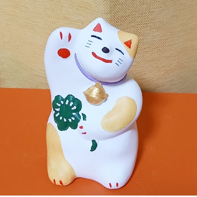 湯布院　輪葉葉　招き猫　★窯出し限定品★【黄色の大猫】◎お値下げはご遠慮ください