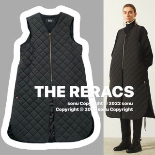 ザリラクス(THE RERACS)の2020AW THE RERACSザ リラクス キルティング ロング ベスト 黒(その他)