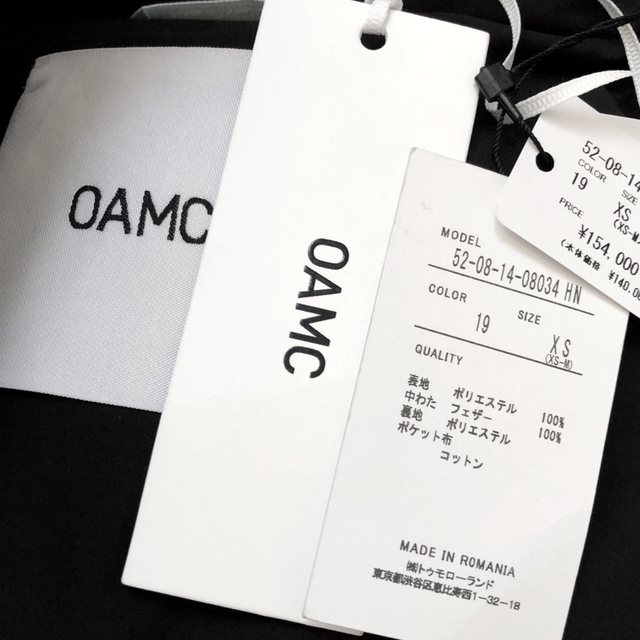 国内正規品154,000円 OAMC INFLATE GILET ダウンベスト