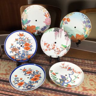 有田焼 華山 穴空き 大皿 6種6枚