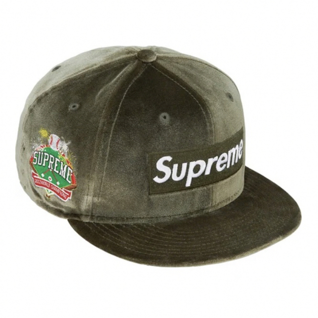 Supreme(シュプリーム)のSupreme Velour Box Logo New EraCAP☆7 3/4 メンズの帽子(キャップ)の商品写真