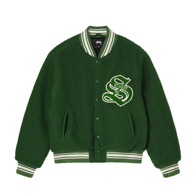 stussy CASENTINO WOOL VARSITY JACKET