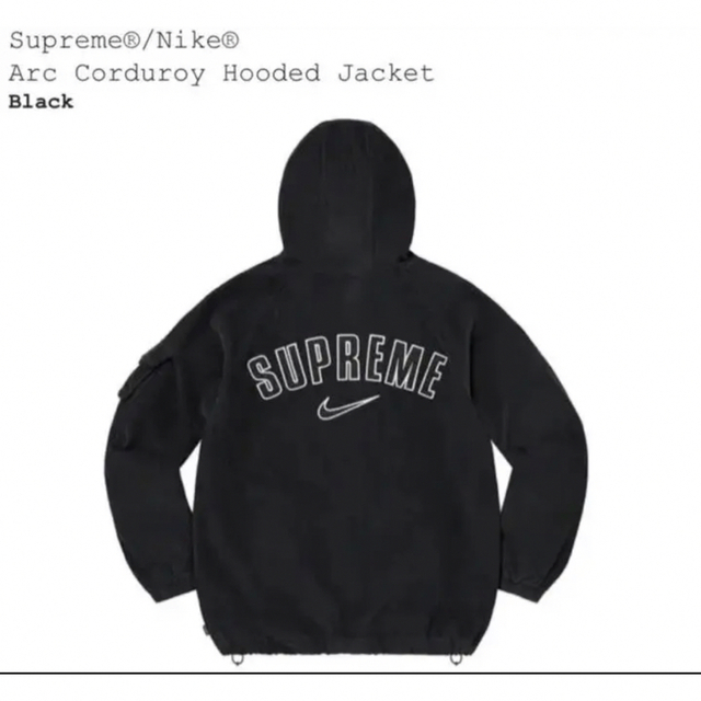 supreme Nike シュプリーム　ナイキ　hoodie パーカー　黒 XL