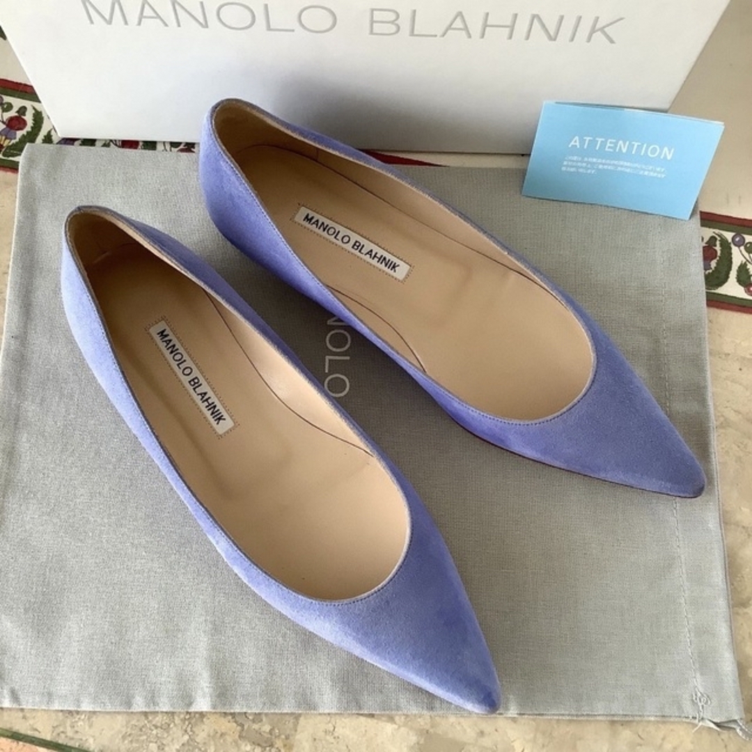 マノロブラニク MANOLO BLAHNIK BBフラット バレエシューズ