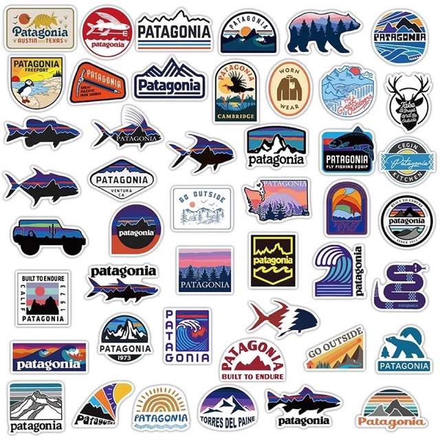 patagonia(パタゴニア)のパタゴニア　アウトドア　キャンプ　防水ステッカー55枚 スポーツ/アウトドアのアウトドア(その他)の商品写真