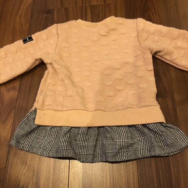 裾フリル付きトレーナー キッズ/ベビー/マタニティのキッズ服女の子用(90cm~)(Tシャツ/カットソー)の商品写真