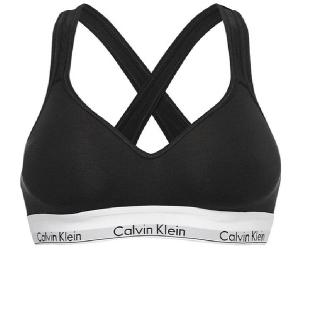 ck Calvin Klein(シーケーカルバンクライン)のカルバンクライン　レディース　上下セット　ブラ&ショーツ　黒　下着　 Mサイズ レディースの下着/アンダーウェア(ブラ&ショーツセット)の商品写真