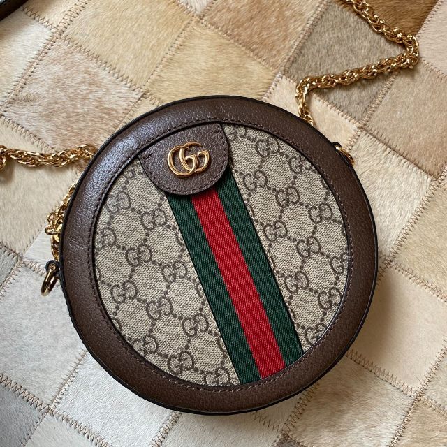 GUCCI グッチ オフィディアGGミニラウンドショルダーバッグ/ミニバッグ