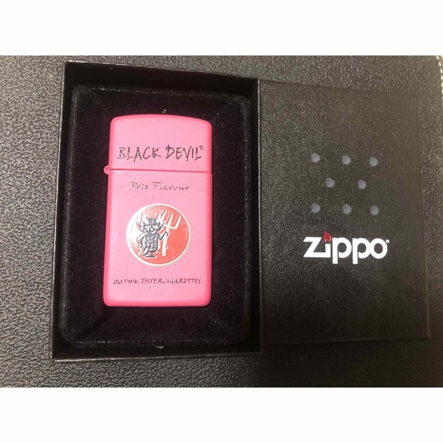 【未使用新品】2008年製スリムタイプ「ブラックデビル」ZIPPOジッポー