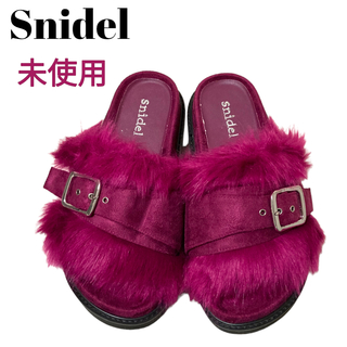スナイデル(SNIDEL)の【未使用】　レディース　靴　シューズ　サンダル　25cm ピンク snidel(サンダル)