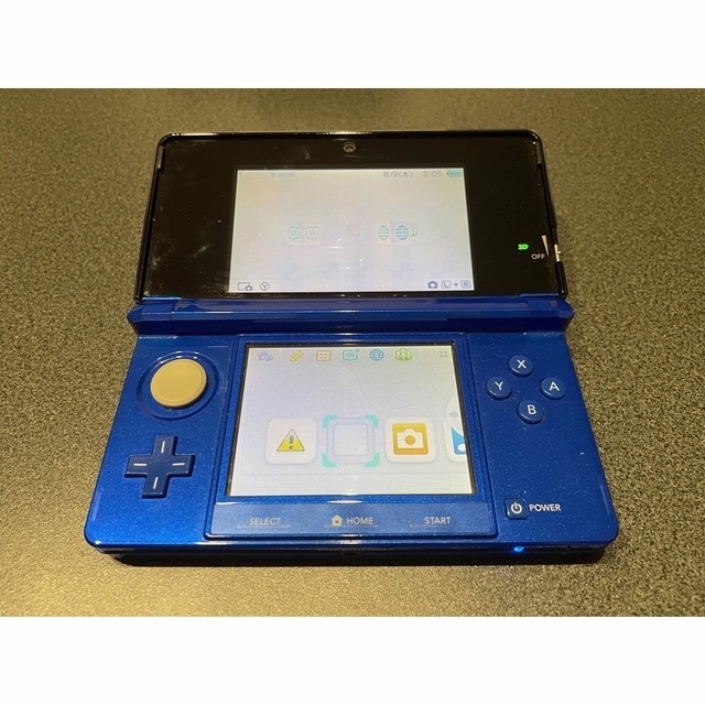 ニンテンドー3DS(ニンテンドー3DS)のNintendo 3DS 本体 コバルトブルー エンタメ/ホビーのゲームソフト/ゲーム機本体(携帯用ゲーム機本体)の商品写真