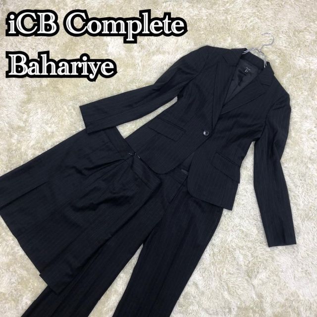 ICB(アイシービー)のiCB バハリエ セットアップ スーツ 3点セット お受験スーツ  黒 7号 レディースのフォーマル/ドレス(スーツ)の商品写真