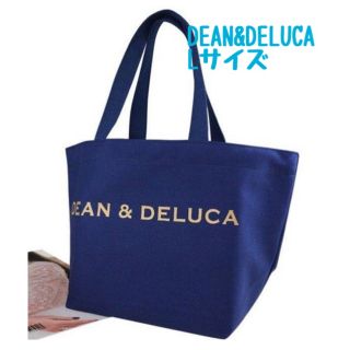 ディーンアンドデルーカ(DEAN & DELUCA)の新品　DEAN&DELUCA　ディーン＆デルーカ　トートバック　ネイビー　L(トートバッグ)