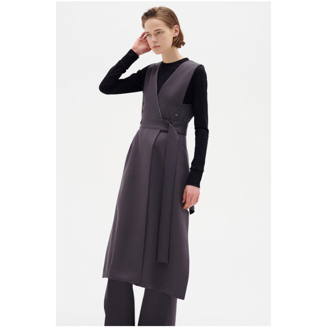 Ujoh Separate Slit Dress (BLACK)ロングワンピース/マキシワンピース