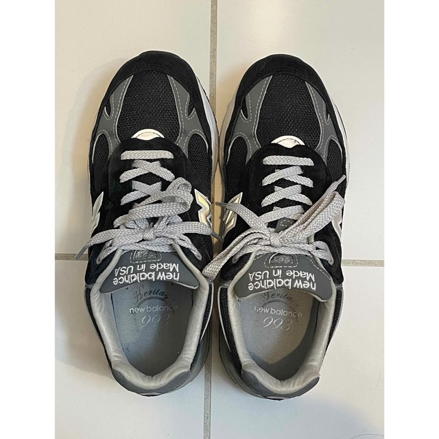 new balance 993 ブラック 25.0cm 廃盤モデル-