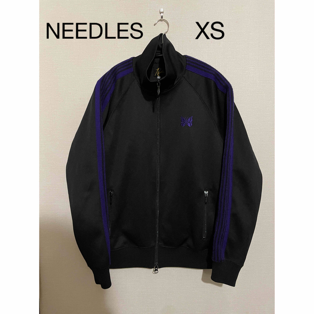 Needles(ニードルス)のneedles トラックジャケット　ブラック　パープル メンズのトップス(ジャージ)の商品写真