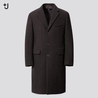 ユニクロ(UNIQLO)の新品・未使用　+J ウールブレンドチェスターコート　(ヘリンボーン)(チェスターコート)