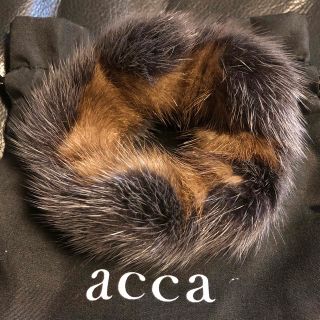 acca - アッカacca グレー&ブラウン♡高級ミンクシュシュ♡の通販 by