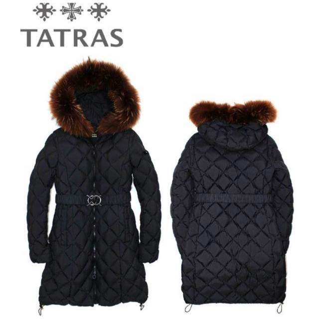 TATRAS(タトラス)のタトラス 国内正規品 キルティングダウンコート 03 ブラック レディースのジャケット/アウター(ダウンコート)の商品写真