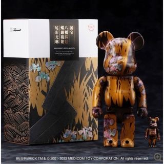 ベアブリック(BE@RBRICK)の東京国立博物館 BE@RBRICK「八橋蒔絵螺鈿硯箱」 100% & 400%(その他)