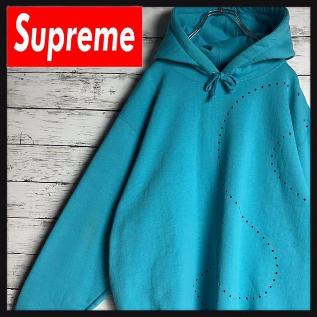 【超絶希少カラー】 SUPREME パーカー 奇抜 希少デザイン 入手困難sロゴ