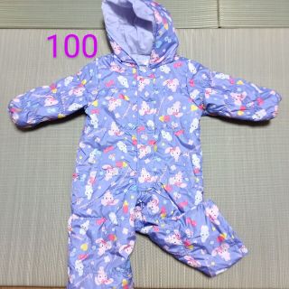 サンリオ(サンリオ)の100♡美品♡ぼんぼんりぼん♡雪遊びジャンプスーツ♡スキーウエア♡ラベンダー♡(その他)