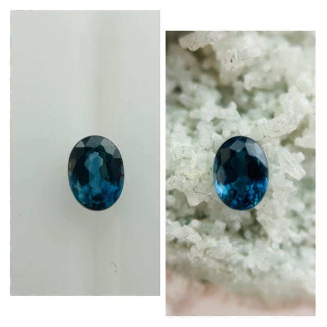 M0910-2)『スリランカ産』天然ブルーサファイア 0.880ct 各種パーツ