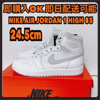 ナイキ(NIKE)の希少 24.5cm ナイキ エアジョーダン1 85 ニュートラルグレー(スニーカー)