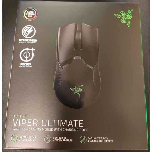 Razer(レイザー)のRazer  ワイヤレス ゲーミングマウス VIPER ULTIMATE スマホ/家電/カメラのPC/タブレット(PC周辺機器)の商品写真