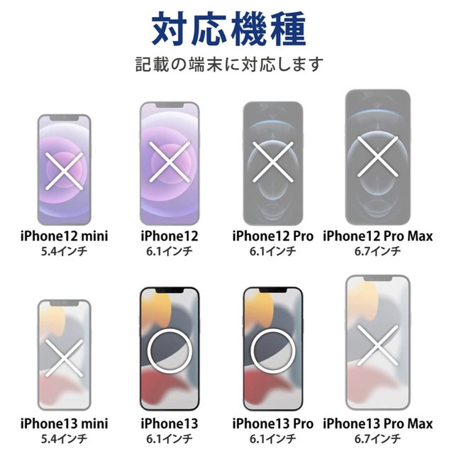 ELECOM(エレコム)のiPhone 13/13 Pro/ 14 ガラスフィルム 反射防止 スマホ/家電/カメラのスマホアクセサリー(保護フィルム)の商品写真