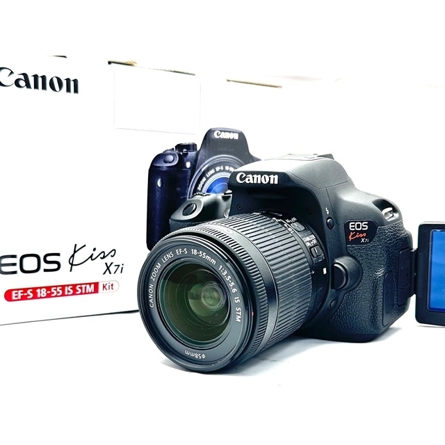 未使用に近い】Canon EOS kiss x7i レンズキット ブランド品専門の