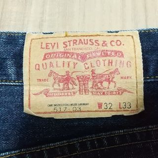 リーバイス(Levi's)の濃紺 Levi's リーバイス 517-03 サドルマン ブーツカット W32(デニム/ジーンズ)