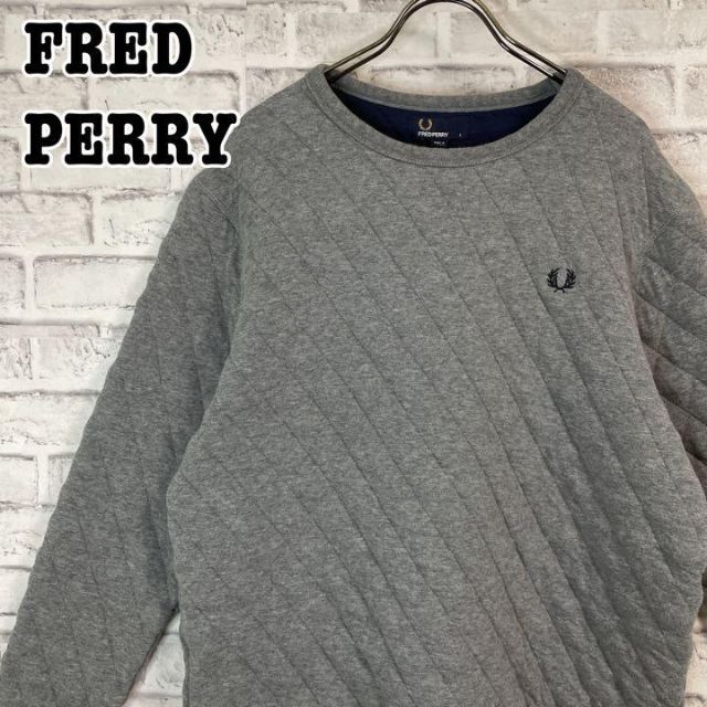 FRED PERRY(フレッドペリー)のFRED PERRY フレッドペリー スウェット トレーナー 輸入品 刺繍ロゴ メンズのトップス(スウェット)の商品写真