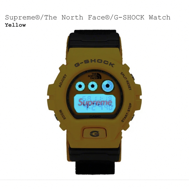 Supreme - Supreme × The North Face × G-Shock イエローの通販 by