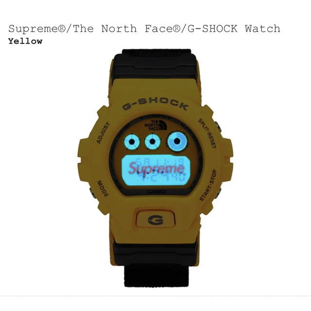 Supreme(シュプリーム)のSupreme × The North Face × G-Shock イエロー メンズの時計(腕時計(デジタル))の商品写真