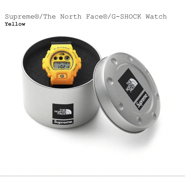 最安値 supreme G-SHOCK The North Face イエロー