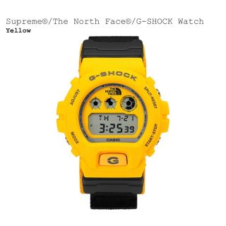 シュプリーム(Supreme)のSupreme × The North Face × G-Shock イエロー(腕時計(デジタル))