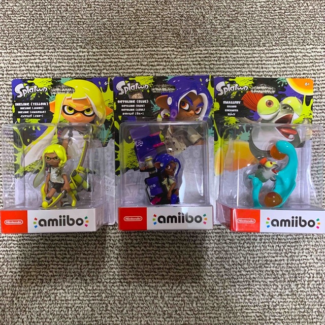 Nintendo Switch(ニンテンドースイッチ)のSplatoon3 スプラトゥーン3 amiibo アミーボ　3種類セット エンタメ/ホビーのフィギュア(ゲームキャラクター)の商品写真