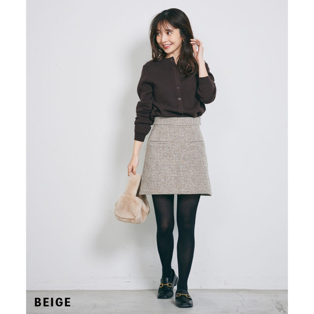 【新品】basement online ヘリンボーンスカートショートパンツ