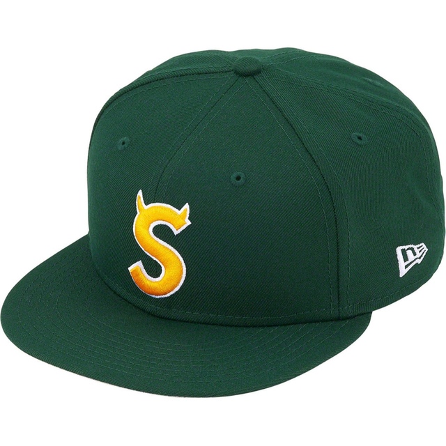 帽子7 1/2 緑 Supreme 22FW S Logo New Era Cap